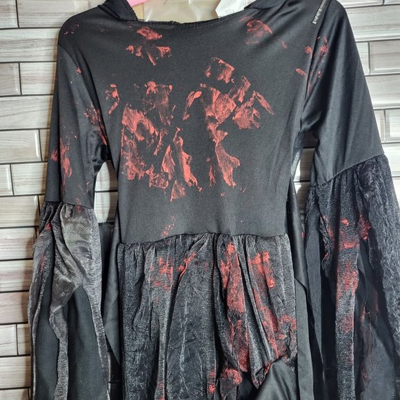 New Soulless Reaper‎ Halloween Costume Girl's Medium 7-8 Black Dress Up Outfit - Picture 7 of 14
